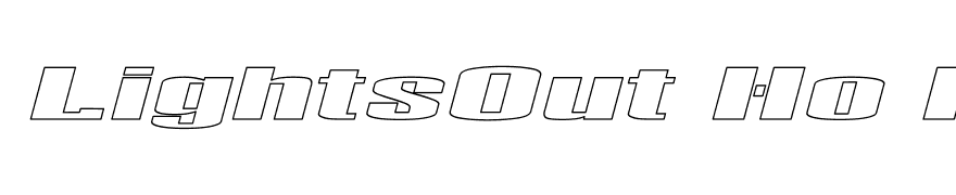 LightsOut Ho Italic