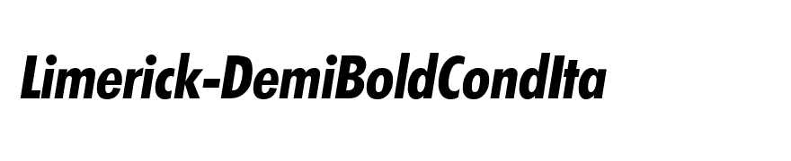 Limerick-DemiBoldCondIta