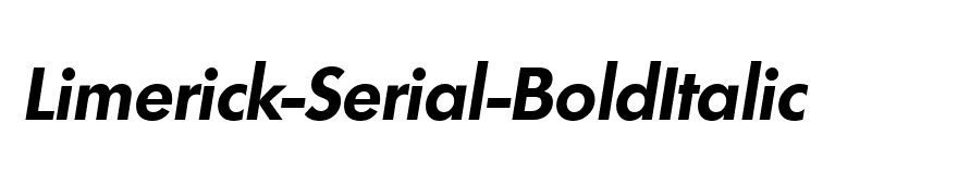 Limerick-Serial-BoldItalic