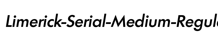 Limerick-Serial-Medium-RegularItalic