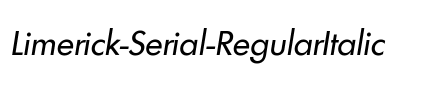 Limerick-Serial-RegularItalic