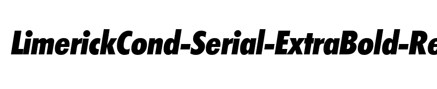 LimerickCond-Serial-ExtraBold-RegularItalic