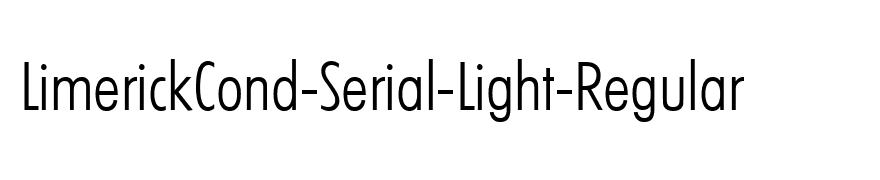 LimerickCond-Serial-Light-Regular