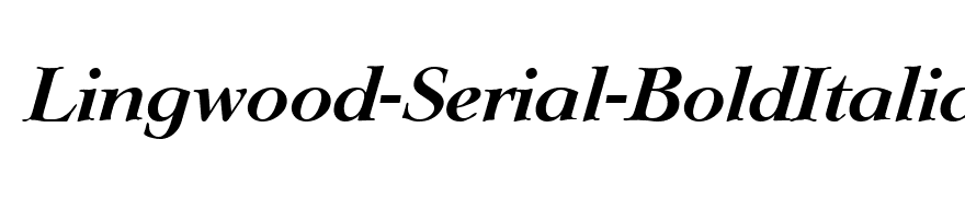 Lingwood-Serial-BoldItalic
