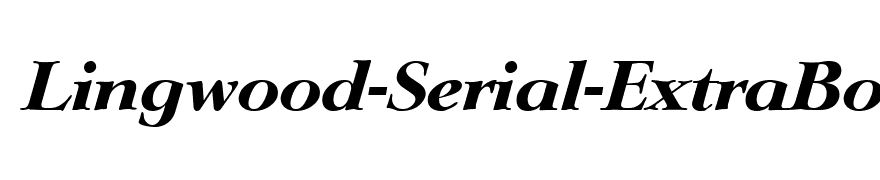 Lingwood-Serial-ExtraBold-RegularItalic