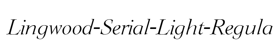 Lingwood-Serial-Light-RegularItalic