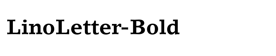 LinoLetter-Bold