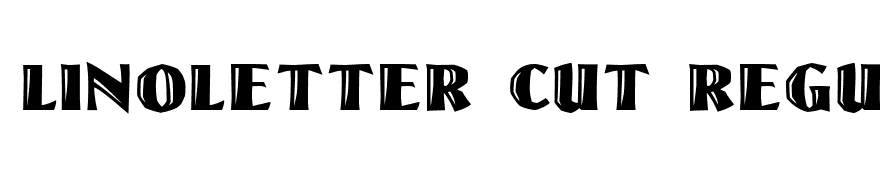 LinoLetter Cut Regular