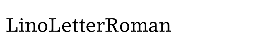 LinoLetterRoman