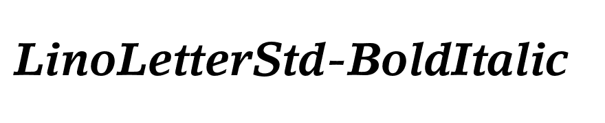 LinoLetterStd-BoldItalic