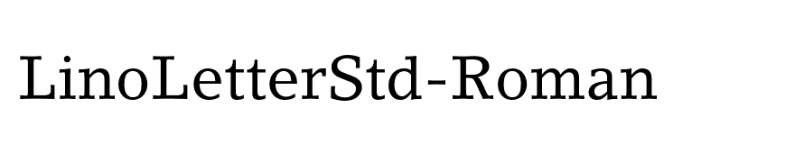 LinoLetterStd-Roman
