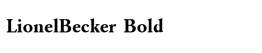 LionelBecker Bold