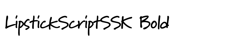 LipstickScriptSSK Bold
