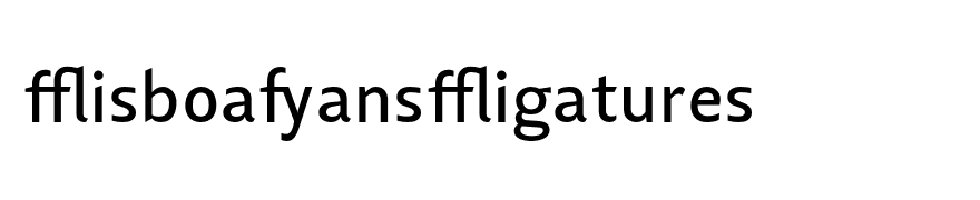 LisboaSansLigatures