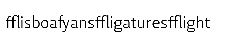 LisboaSansLigaturesLight