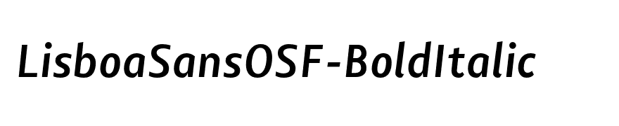 LisboaSansOSF-BoldItalic