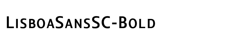 LisboaSansSC-Bold