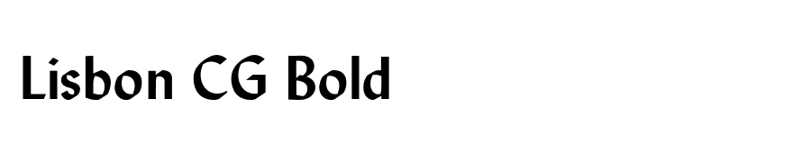 Lisbon CG Bold