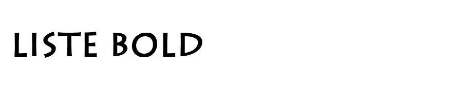 Liste Bold