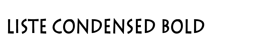 Liste Condensed Bold