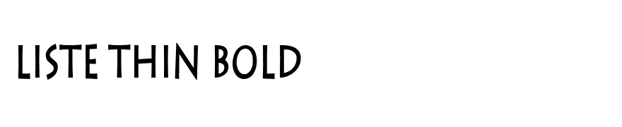Liste Thin Bold