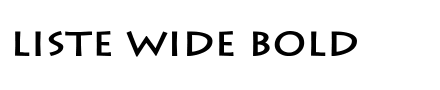 Liste Wide Bold
