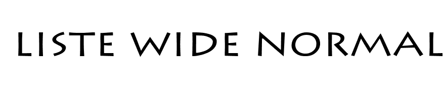Liste Wide Normal