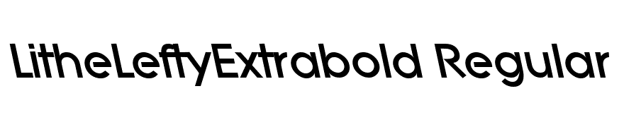 LitheLeftyExtrabold Regular