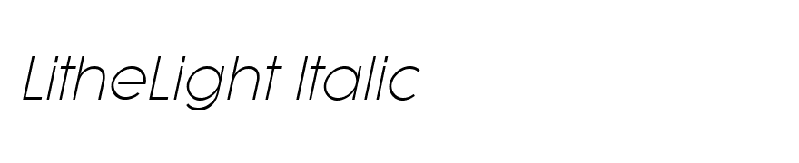 LitheLight Italic