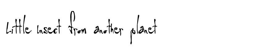 Little Insect from another planet