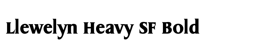 Llewelyn Heavy SF Bold