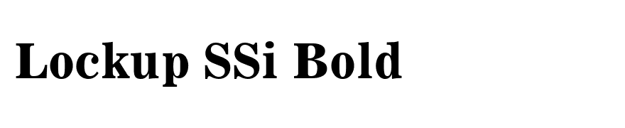 Lockup SSi Bold