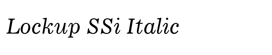 Lockup SSi Italic