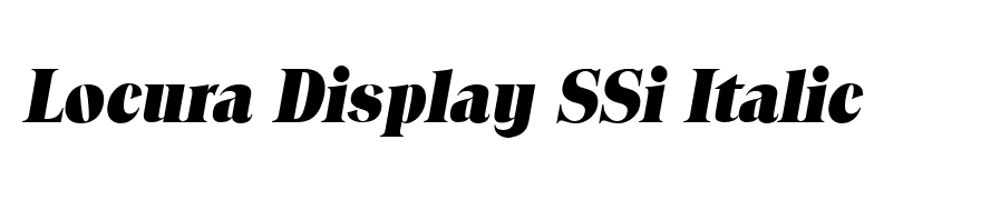 Locura Display SSi Italic