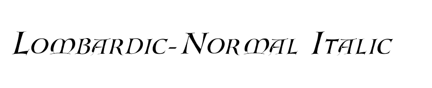 Lombardic-Normal Italic