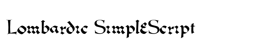 Lombardic SimpleScript
