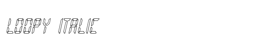 Loopy Italic