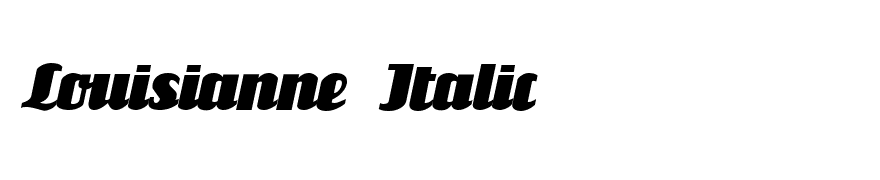 Louisianne Italic