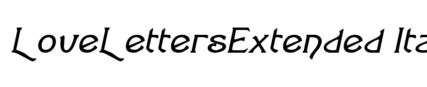 LoveLettersExtended Italic