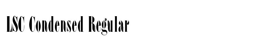 LSC Condensed Regular