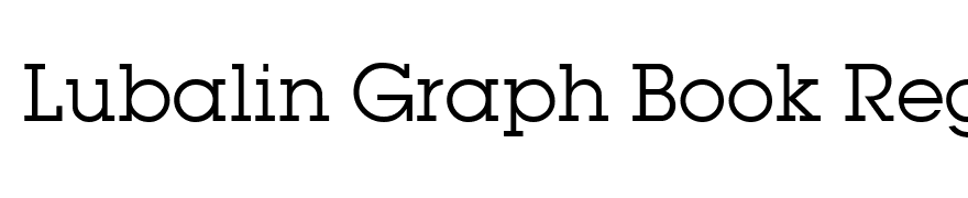 Lubalin Graph Book Regular