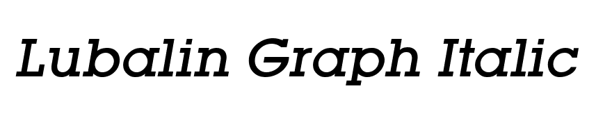 Lubalin Graph Italic