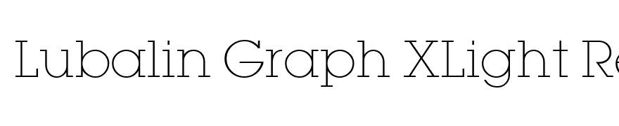 Lubalin Graph XLight Regular