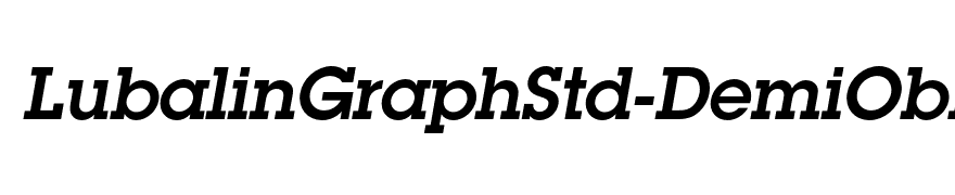 LubalinGraphStd-DemiOblique