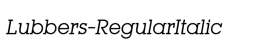 Lubbers-RegularItalic
