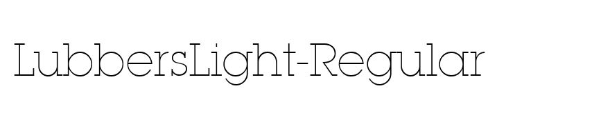 LubbersLight-Regular