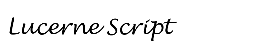 Lucerne Script