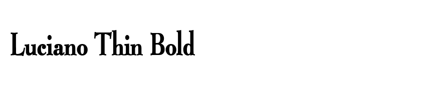 Luciano Thin Bold