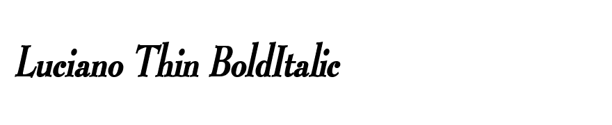 Luciano Thin BoldItalic