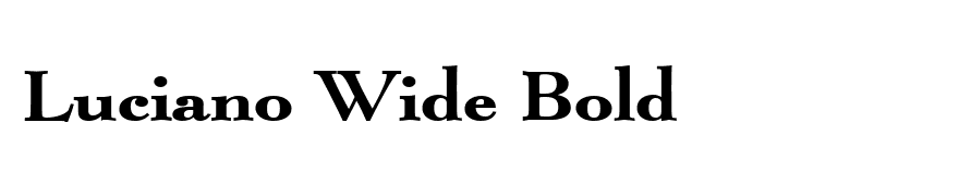 Luciano Wide Bold